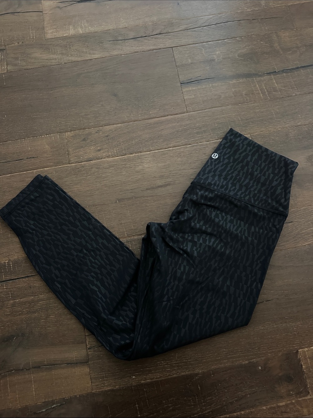 lululemon athletica Women’s Black Subtle Patterned Leggings